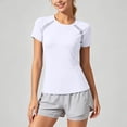 thumbnail image 3 of WERYOUNG Performance Short Sleeve T Shirts For Women Breathable Athletic Workout Tees Trendy Tops XXL, 3 of 4