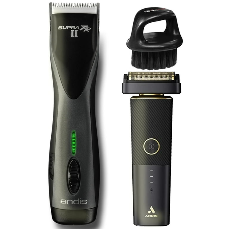 Andis Supra ZR II CeramicEdge Blade Clipper reSURGE Wet Dry Titanium Foil Shaver Kit
