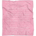 thumbnail image 2 of Healing Thoughts Throw Blanket | Positive Energy | Compassion | Warm Hugs| Inspirational Blanket | Get Well Gifts for Women | Comfort Chemo Blanket | Breast Cancer Gifts for Women | 50" x 60" Pink, 2 of 6