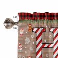 thumbnail image 5 of Christmas Kitchen Valances for Windows 60x18 Inch Kitchen Curtains Valances Rod Pocket Winter Pine Leaf Farmhouse Snowflake Snowman Elk Bathroom Window Valances for Window Treatment Decor, 5 of 6