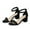01 Black, variant on Weiqiqre Women's Athletic & Outdoor Sandals & Slides, Women's Fashion High Heels Shoes Open Toe Solid Color Casual Comfortable High-heel Sandals