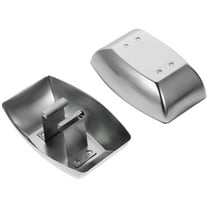 WESIEVYA 2Pcs Metal Range Hood Oil Catcher for Kitchen Appliances Silver 11.8X2.4X1.4in