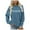 Blue, variant on Women's Casual Crew Neck English Letters I'm A Printed Hoodless Hoodie Active Zip Hoodies Women Big and Tall Athletic Hoodie Sweater Half Zip Ladies Athletic Jacket 80s Sweatshirts for Women