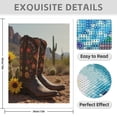 thumbnail image 3 of Diamond Art Kits for Adults - 5d Desert Floral Boots Cactus Landscape Diamond Painting for Adults, Diamond Art for Adults Beginners, Diamond Painting Kits for Adults for Home Wall Decor, 3 of 7