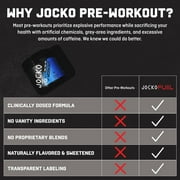 Jocko Fuel Ultimate Pre Workout Powder - Pre-Workout Energy Powder Drink (Blue Raspberry)