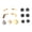 Golden, variant on NFTIGB Gamepad Swap Joysticks Paddles Accessory Replacement Set for Xbox One Elite Series 2 Controller, Metal Mod Buttons and Thumbsticks Upgrade Kit - Matte Black (13x11 inches / 33.0x27.9 cm)