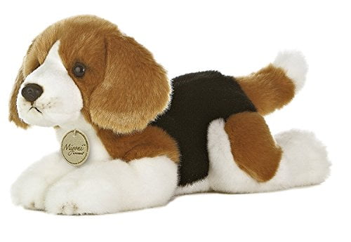 Miyoni Beagle Pup Puppy Dog 11" Brown White Black Stuffed Animal Plush AU26153 