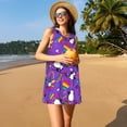 thumbnail image 3 of Disketp Rainbow Lgbt Penguin para Vestido sin Mangas para Mujeres, Vestidos de Verano para Mujeres, Casual y Holgado para la Playa, 3 of 7