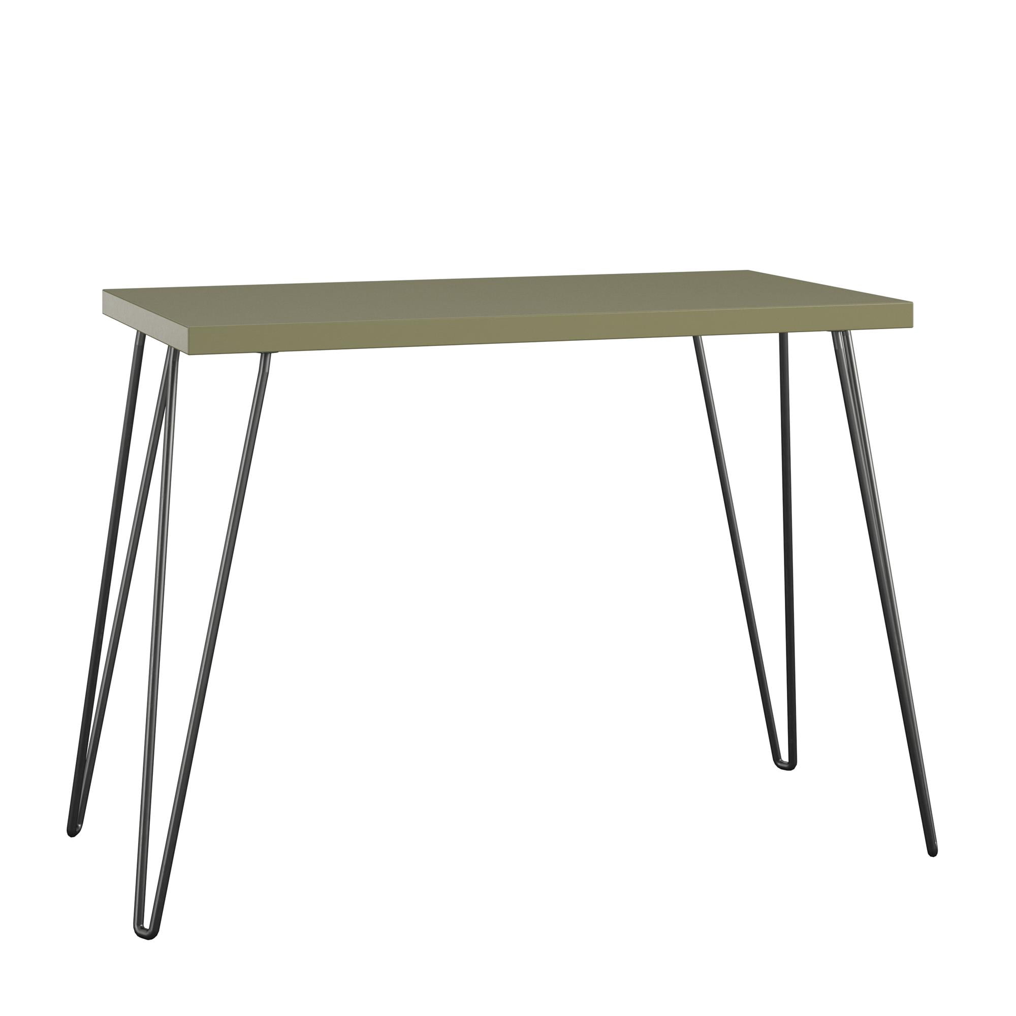 Ameriwood Home Tamarack Retro Computer Desk, Olive Green/Black