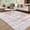 Light Orange, variant on Nanan, 9'x12' Area Rug, Machine Washable Area Rug, Non-Slip Low-Pile Indoor Rug, Stain Resistant Floor Carpet for Living Room Bedroom Kitchen, Light Orange