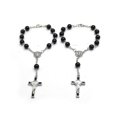 thumbnail image 3 of Rosary Black Glass Beads For Cross Rosary Bracelet Wonderful Gift For Any Occasi, 3 of 5