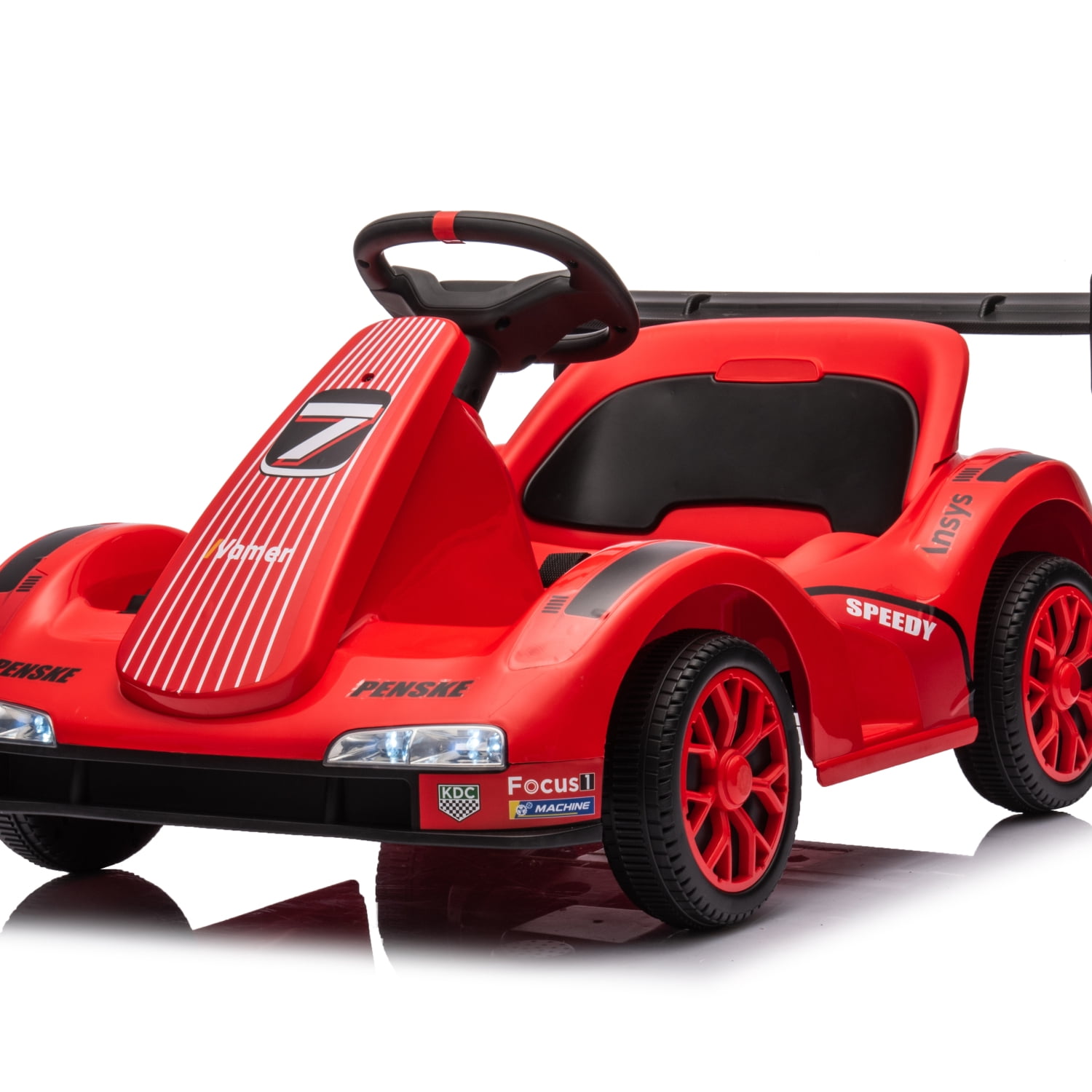 HNGMTNG Kids Electric Go Kart  12V Battery Powered Ride On Car w/Remote Control  Safety Belt  Slow Start  Music  4 Wheeler Electric Vehicle for Kids  Gift for Boys Girls