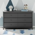 thumbnail image 5 of Storkcraft Alpine 6 Drawer Nursery Double Dresser, Gray, 5 of 9