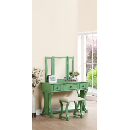 Simple Relax Ensemble de Vanité avec Tabouret, Vert Pomme
