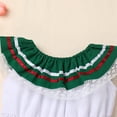 thumbnail image 5 of IBTOM CASTLE Baby Girls Mexican Fiesta 1st Birthday Outfit Romper Dress with Flower Headband Summer Cake Smash Photo Shoot 3-6 Months White, 5 of 8
