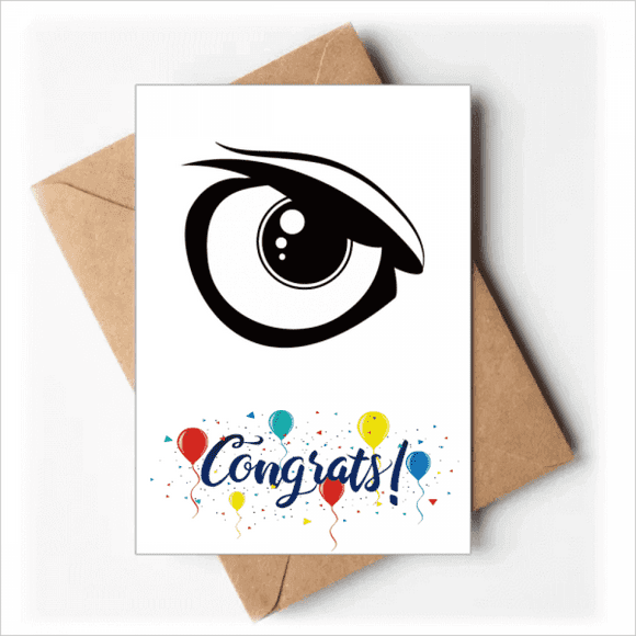 Vector Oeil Décoration Noir Motif Cartes de Mariage Félicitations Enveloppes de Voeux