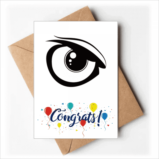Vector Eye Decoration Black Pattern Wedding Cards Congratulations Greeting Envelopes