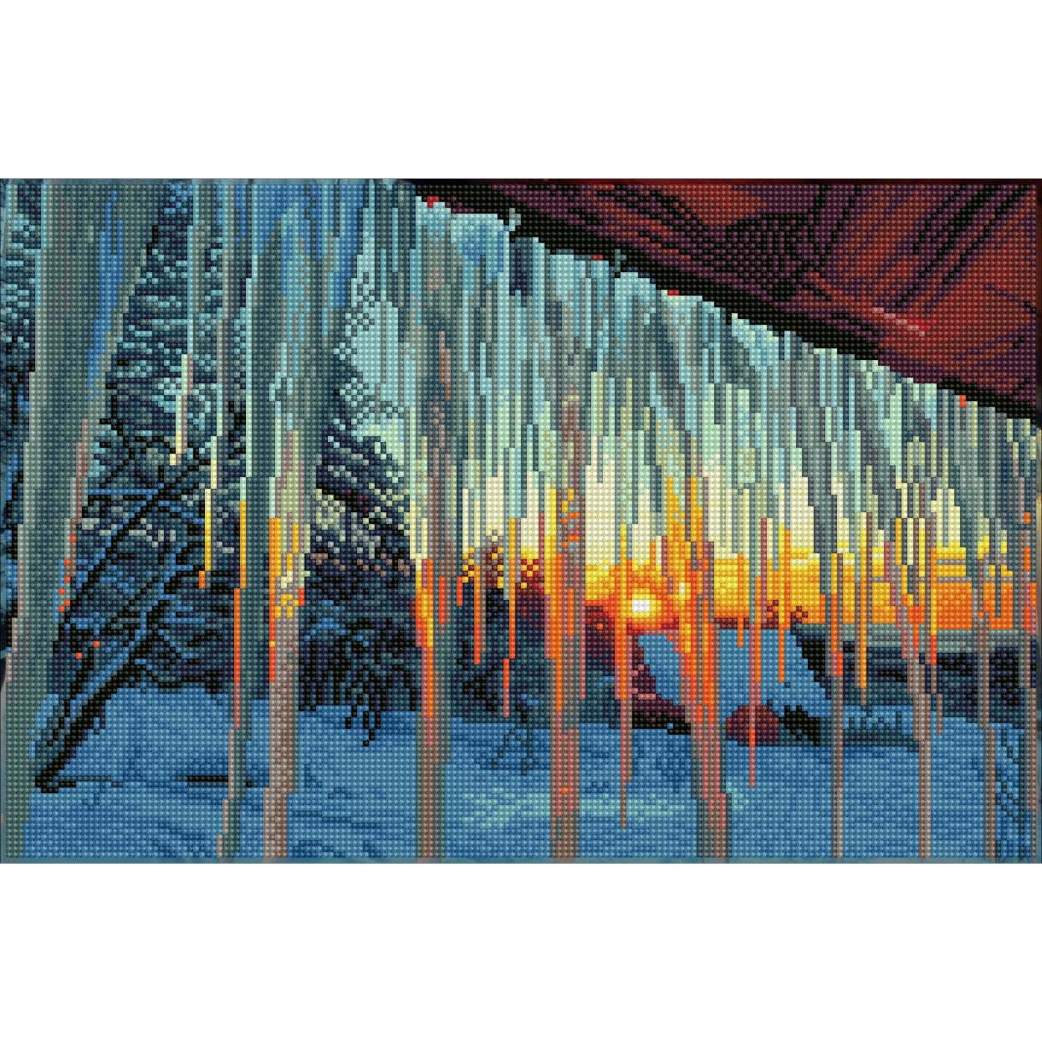 Diamond Dotz Frosty Morn Diamond Painting Kits for Adults - Diamond Art Kits a Relaxing Creative Craft Kit with Dotz Gems 12.2x18.5