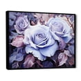 thumbnail image 2 of Designart "Lavender Rose Twist I" Abstract Spirals Floater Framed Canvas Art Print, 2 of 5
