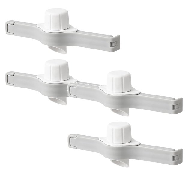 Oleegame 2PC Produce Storage 2PC Sealing Clip Food Sealing Clip Freshness And Bag Sealing Clip White