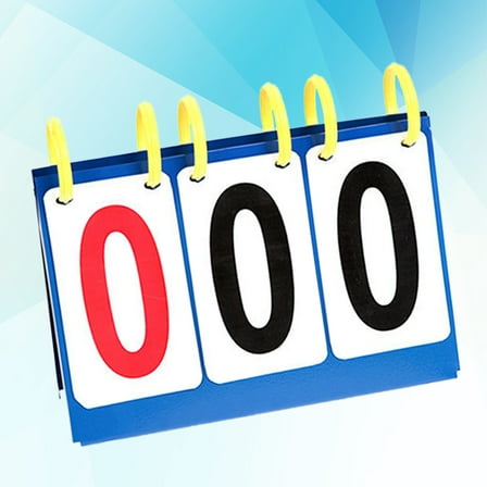Portable Table Scoreboard Scoring Marker Scoreboard Table Waterproof Sports Games Score Flipper for Volleyball Basketball Table Tennis (3 Digits)