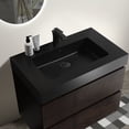 thumbnail image 3 of Walnut and Black Bathroom Vanity Soft-Closing Drawers Environmentally Friendly for Bathroom, 3 of 4