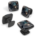 thumbnail image 2 of 4 Pcs Cabinet Handle Drawer Pulls Wolf Knobs with Screws Square Furniture Office Cabinet Knob Decoration, 2 of 7