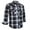 09 Black White Gray, variant on Coevals Club Mens Pearl Snap Plaid Western Cowboy Button Up Long Sleeve Shirts Black White Gray 09 Large