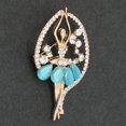 thumbnail image 2 of De Imitación De Cristal De Broche Nad Pin Azul De Boda Sunnimix broche, 2 of 7