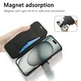 thumbnail image 4 of Cases for iPhone 14 Case with Card Holder [Compatible with MagSafe] [Camera Lens Protector] [RFID Blocking]  Plating Clear Case 2 in 1 Detachable Flip Wallet for iPhone 14, Black, 4 of 11