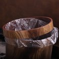 thumbnail image 2 of Papelera de plástico con imitación de madera estilo retro, para el hogar, el baño, la sala de estar, la cocina y el dormitorio, con anilla de prensa descubierta, 2 of 5