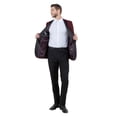 thumbnail image 3 of Julinie Mens Premium Tuxedo 2-Piece Satin Peak Lapel One Bottom Jacket With Matching Pants, 3 of 6