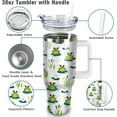 thumbnail image 2 of 30 oz Insulated Stainless Steel Frog Tumbler with Handle and Straw - Coffee Travel Mug, Water Bottle Gift for Women and Girls, 2 of 6