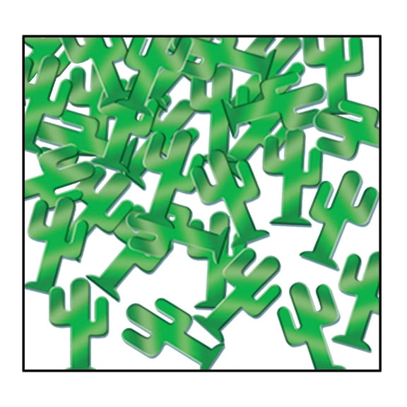Beistle Western Party Fanci-Fetti Cactuses green (12 Packages/Case)