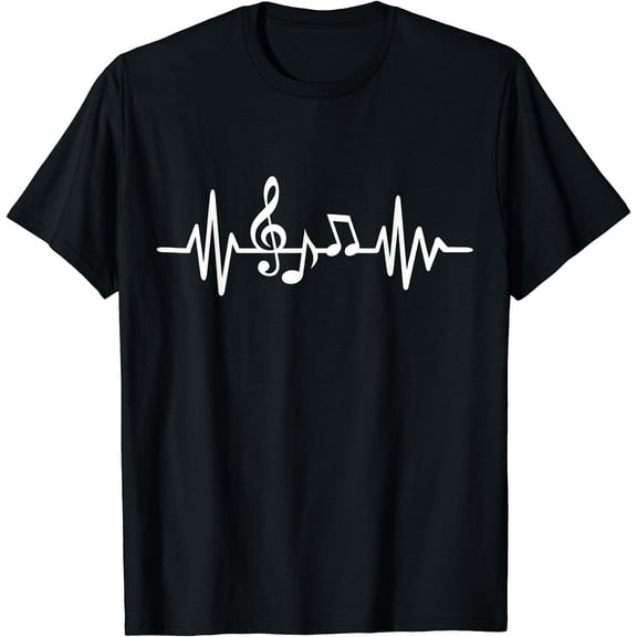 Music frequency T-Shirt Black Small