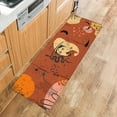thumbnail image 5 of Mid Century Kitchen Floor Mats, Vintage Lines Art Girl Desert Animals 2 PCS Anti Fatigue Area Runner Rugs Set Terracotta Non-Slip Bathroom Comfort Standing Mat Home Decor, 5 of 6
