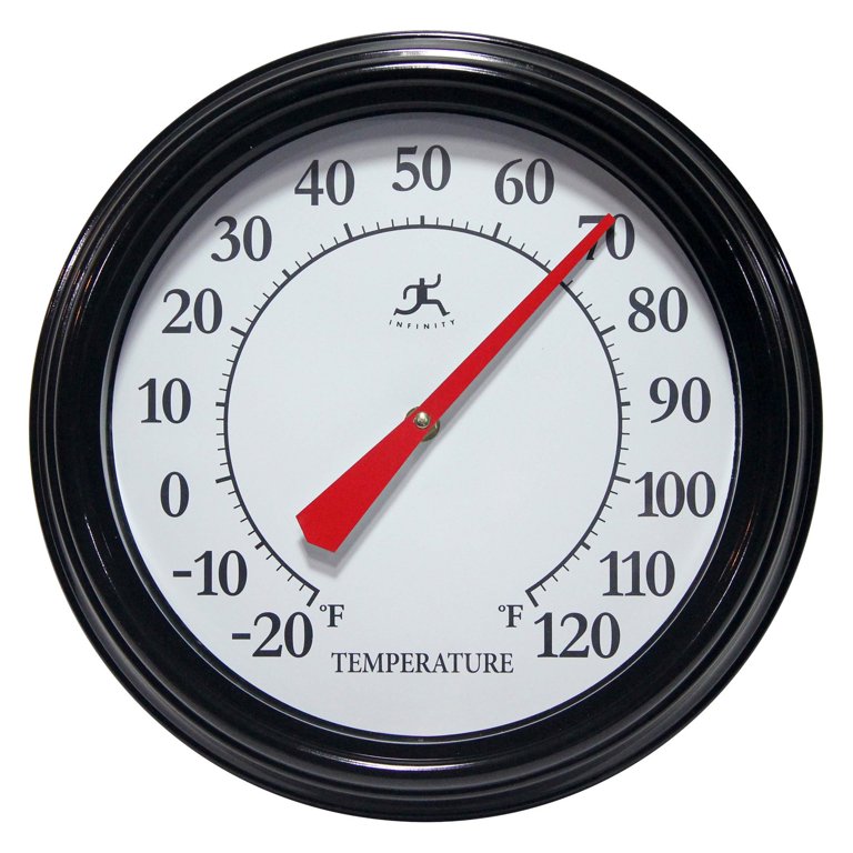 Infinity Instruments Executive Indoor/Outdoor Hanging Thermometer