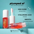 thumbnail image 3 of Lottie London Plumped AF, Sheer Plumping Lip Gloss, Peach Please, 0.14 fl oz, 3 of 11