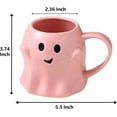 thumbnail image 2 of Halloween Mug Novelty Ghost Mug 3D Cute Ceramic Coffee Cup Perfect for Halloween Decor and Christmas Birthday White Elephant Gifts for Coffee Milk Tea Lover, 2 of 5