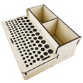 thumbnail image 1 of HLONK Wooden Leather Tool Holder Leather Punch Craft Tool Rack Leather Crafts Tool Stand, 1 of 1