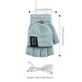 thumbnail image 2 of Guantes calefactables eléctricos USB, manoplas ajustables de 2 lados para ciclismo, esquí (verde) Ehuebsd Para estrenar, 2 of 8