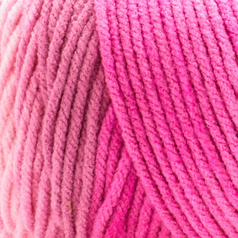  3 Pack Beginners Crochet Yarn, Hot Pink Cotton Yarn