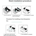 thumbnail image 6 of Cooling Fan Face Cover for Meta/Oculus Quest 3 Accessories, Air Circulation VR Fan with Soft & Comfortable Face Pad, 2 Speeds Cooling Fan to Relieve Lens Fogging, 6 of 8