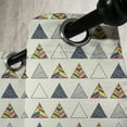 thumbnail image 3 of Ambesonne Geometric Grommet Curtain, Abstract Triangle, 50" x 96", Taupe, 3 of 6