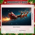 thumbnail image 2 of Santa Claus Christmas Banner Reindeer Reindeer Backdrop Sleigh Starry Sky Xmas Background for Christmas Party Holiday Decoration Family Gathering, 2 of 9