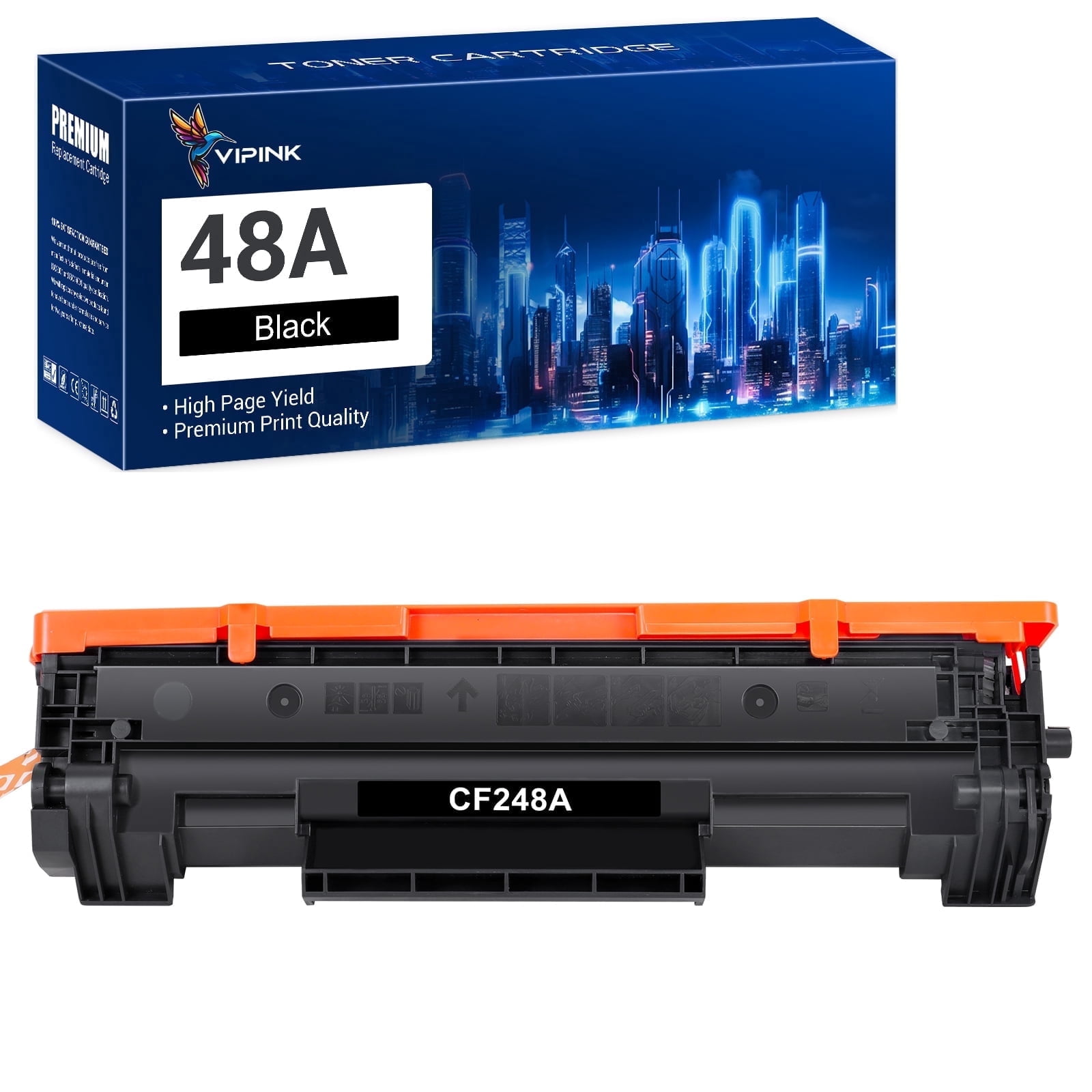 48A Toner Cartridge Compatible for 48A CF248A LaserJet Pro M15w MFP M29w M28w M15a M16a M16w M28a M29a M15 M29 M28 M16 Printer Ink (1-Pack Black)