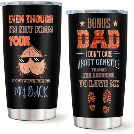 

Fathers Day Step Dad Gifts Bonus Dad Gifts Best Step Dad Gifts Birthday Gifts for Stepdad Gifts for Stepdad 20OZ Travel Coffee Mug 1PC Bonus Dad Gifts