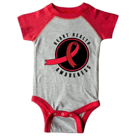 

Inktastic Heart Health Awareness Red Ribbon in Circle Gift Baby Boy or Baby Girl Bodysuit