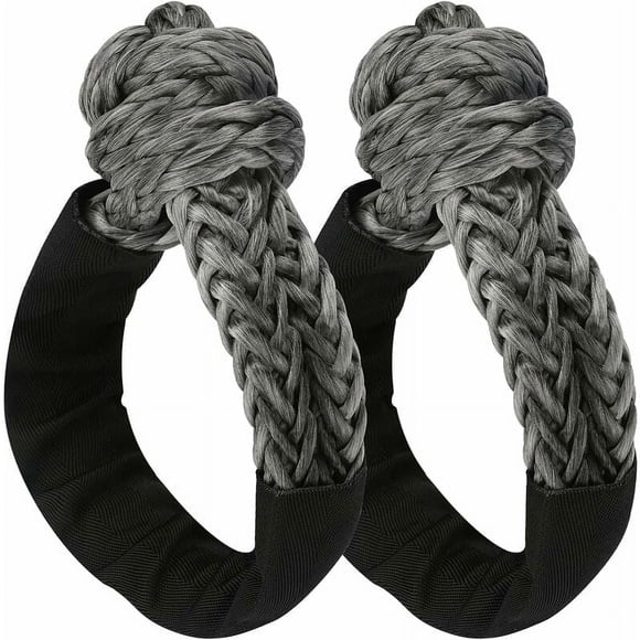 Soft Synthetic Shackle Rope, Durable & Safer 45000 Ib Breaking Strength With Ease Of Use For Sailing, Suv, Off-Road, Towing And Recovery