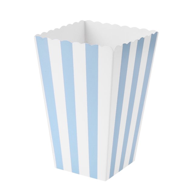 10pcs Favorita Las Cajas Palomitas Maíz para El Suministro La Fiesta Bodas () Azul